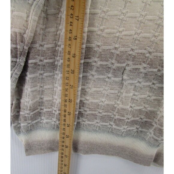 Marcello Sweater Medium Pullover 3D Knit Striped Hip Hop Crewneck Italy - Picture 4 of 10